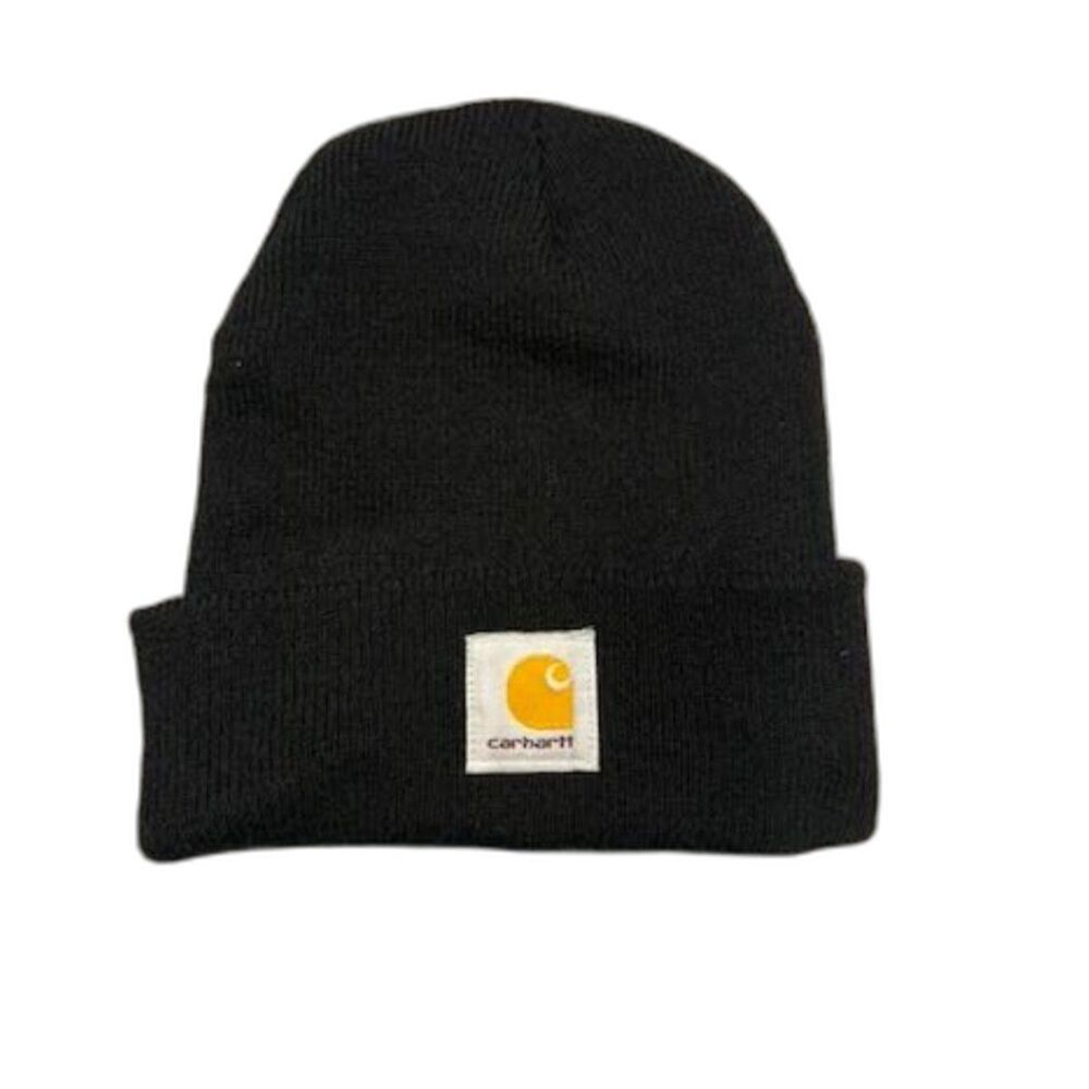 Title: Carhartt Acrylic Watch Hat Beanie Black One Size Knit Winter Workwear Cap